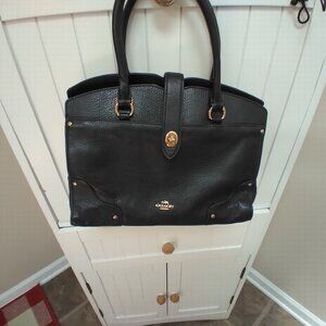 Black Leather Coach Purse